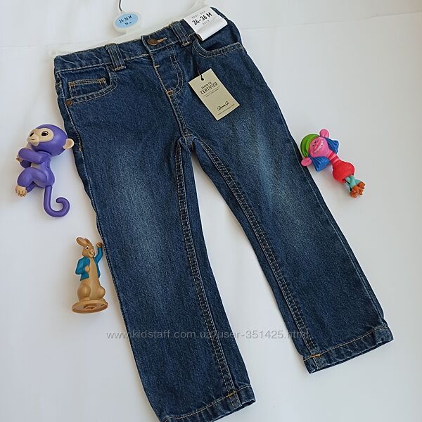 синие джинсы примарк primark на девочку 98 см, 24-36 мес, 2-3 года