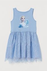 Сукня з Ельзою і блисками H&M на 4-6 рочків
