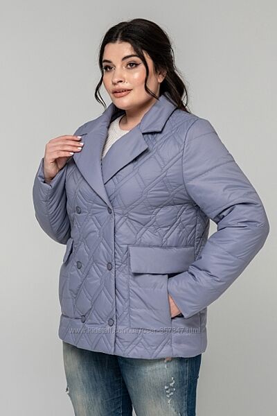 Женская удлиненная демисезонная курточка, размеры 48-58