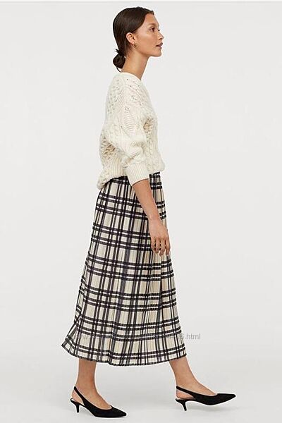 Новая стильная юбка плиссе H&M