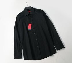 Брендовая черная мужская рубашка Hugo Boss оригинал