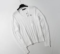Брендовый Хлопковый свитер Polo Ralph Lauren