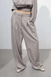Cтильные широкие плотные брюки в мужском стиле h&m