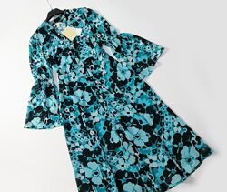 Брендовое шифоновое платье с цветочным принтом Michael Kors
