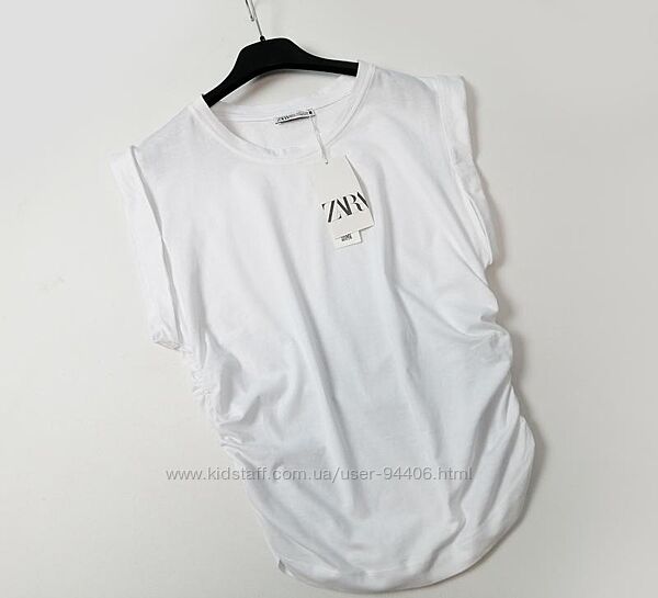 Новая белая футболка zara