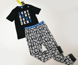 Новая хлопковая пижама футболка и штаны на подростка DKNY