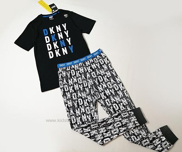 Новая хлопковая пижама футболка и штаны на подростка DKNY