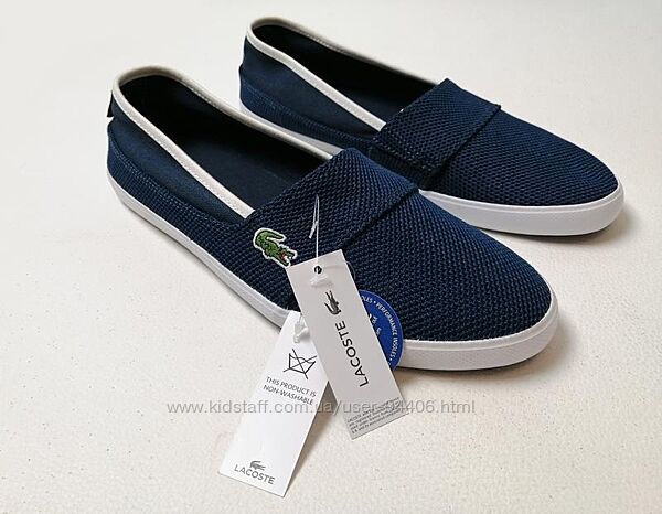 Женские новые слипоны макасины Lacoste оригинал