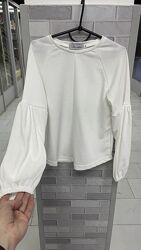 Святкові трикотажні реглани блузки для дівчинки 128-134 см