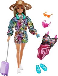 Кукла Барби путешественница новая делюкс Barbie Travel Playset with Fashion