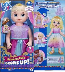 Растущая кукла принцесса беби элив Baby Alive Princess Ellie Grows Up 