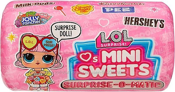 Капсула лол  LOL Surprise Loves Mini Sweets Surprise-O-Matic Dolls with 9 