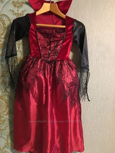 платье царицы паука на рост  128 см распродажа