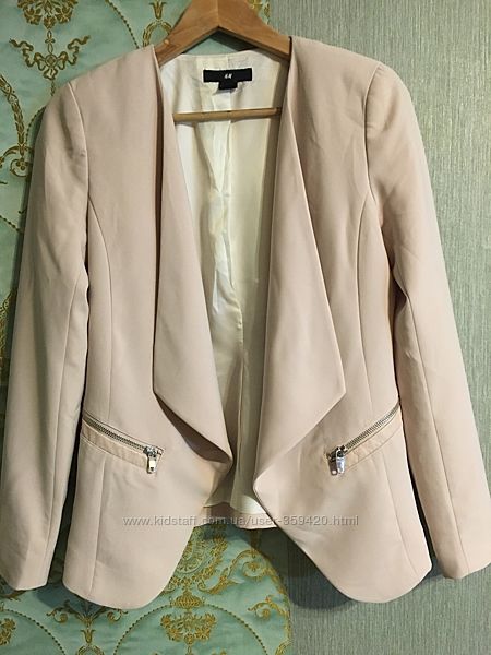 пиджак шикарный от H&M цвет пудра р. M распродажа