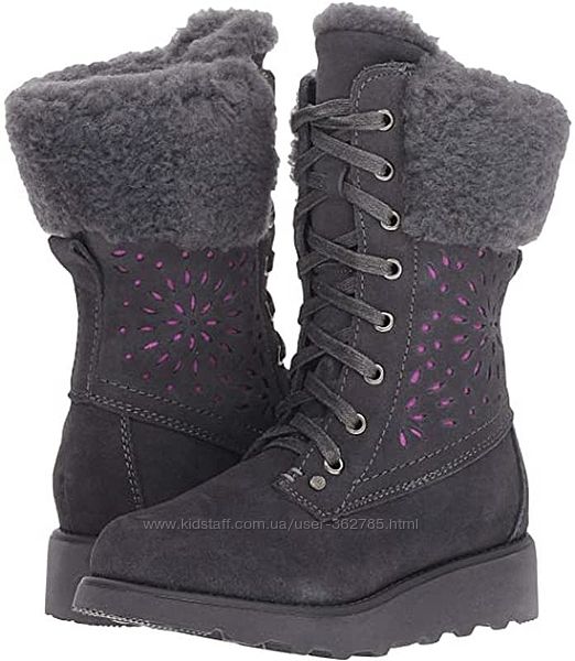 SALE. Bearpaw kylie сапожки замшевые, шерсть, 36 размер