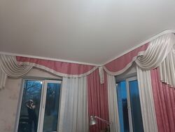 Комплект штор с ламбрикенами на два окна