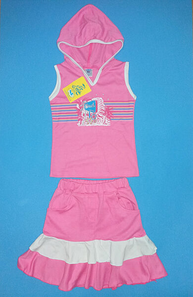Летний комплект костюм для девочки майка и юбка на рост 86-92 см.