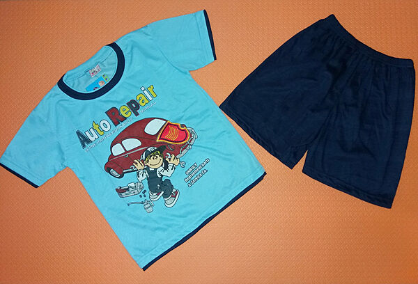 Детский костюм футболка и шорты для мальчика на рост 92-98 см.