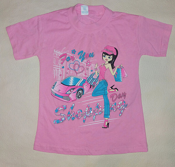 Футболка для девочки Umka на рост 98 см. Розовый