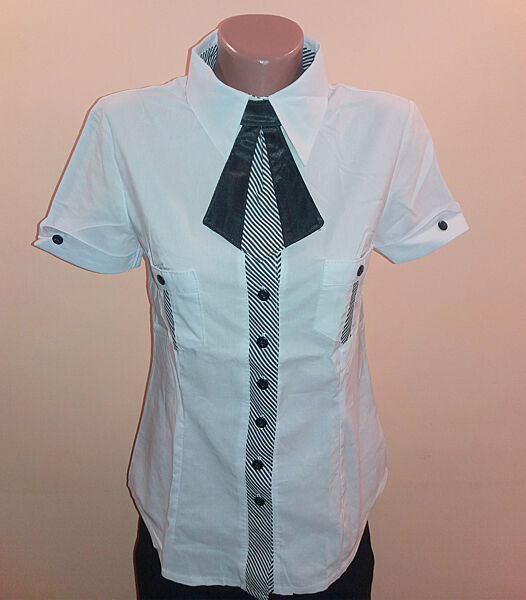 Блуза женская Fashion с галстуком р.46 Белый