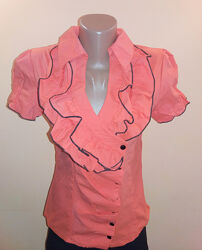 Блуза женская Fashion с коротким рукавом р.42 Коралл