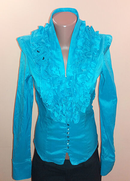 Блуза женская Tatu с длинным рукавом р.42 Голубой