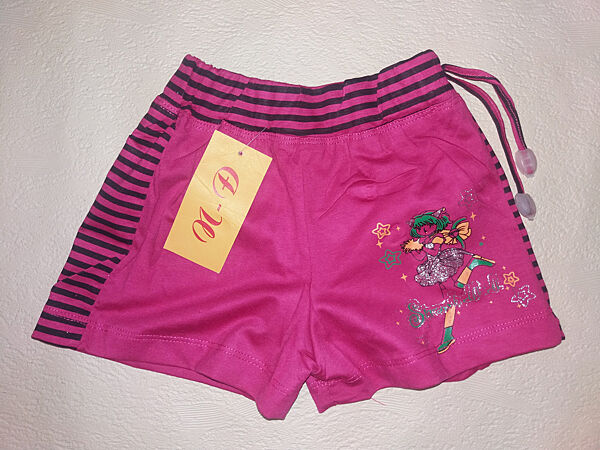 Шорты для девочки N&D на рост 80см. Коралл