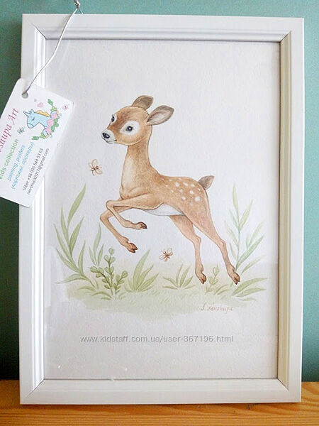 Оформление детской, картина Little Deer