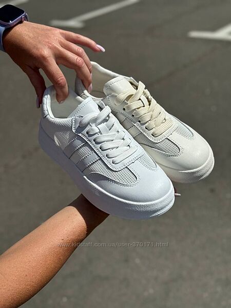 Шкіряні кеди з сіточкою