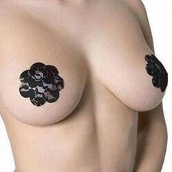 Мереживні наклейки на груди у вигляді квіточок стікіні