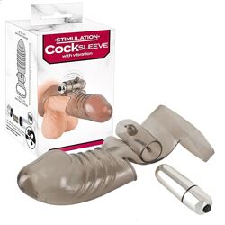 Вибронасадка на пенис с кольцом для мошонки Cock Sleeve with Vibration