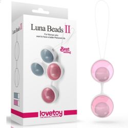 Вагинальные шарики Luna Beads II от LoveToy цвет розовый