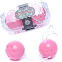 Шарики вагинальные Duo balls Light Pink от Boss, цвет нежно розовый