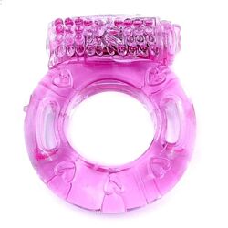 Виброкольцо для пениса розовое vibrating cock ring от Boss