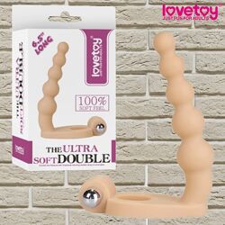 Насадка страпон для анального секса с вибрацией the ultra soft bead 6.5&acute