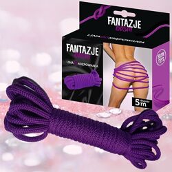 Веревка для бондажа фиолетовая Fantazje BDSM 5 M от Boss Series Fetish