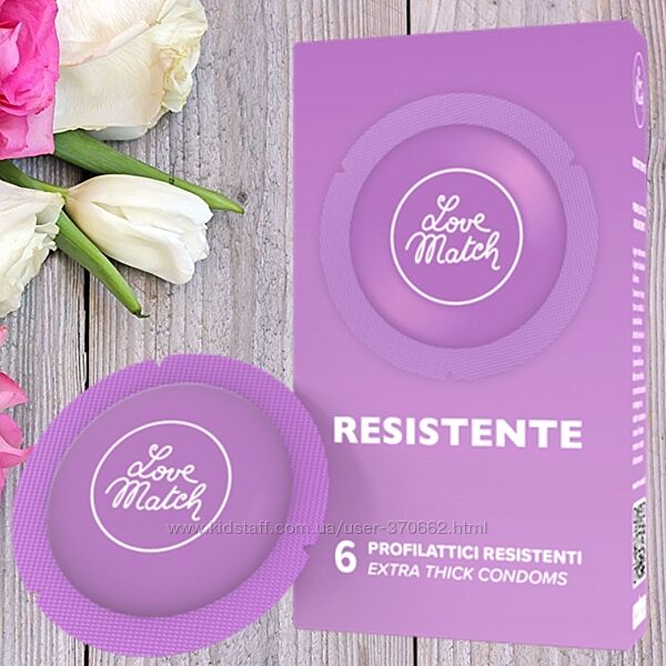 Міцні презервативи Love Match Resistente 6 Італія