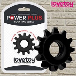 Кольцо эрекционное на пенис черноеPower Plus Cockring 3 от LoveToy