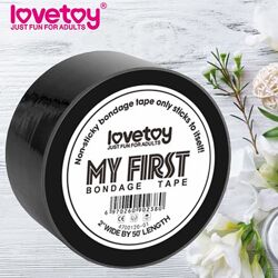 Стрічка для бондажа чорна My First Non Sticky Bondage Tape від LoveToy