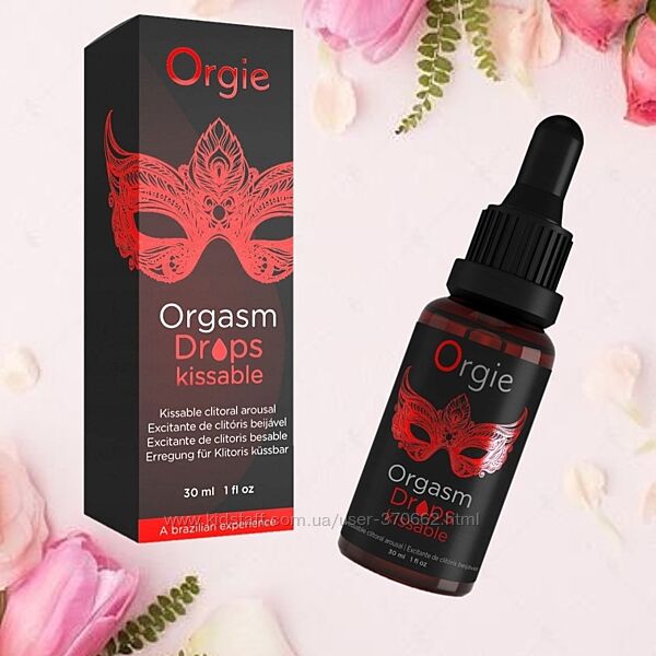 Возбуждающий гель для клитора Orgasm Drops Kissable от Orgie 30 мл.