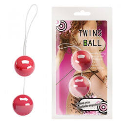 Вагинальные шарики красные Twins Ball Red от Baile