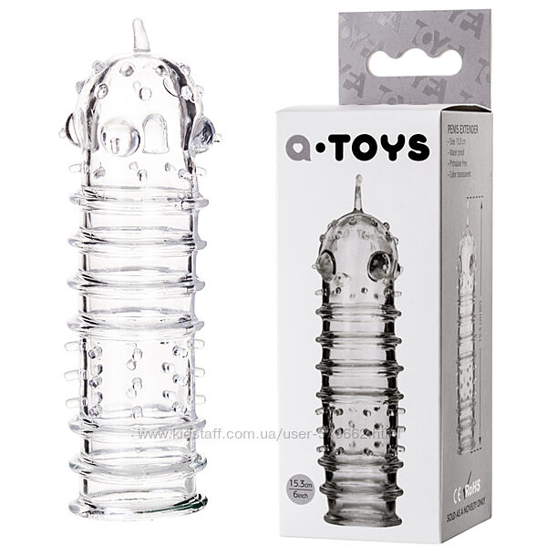 Стимулирующая насадка презерватив A-Toys от Toyfa 661100768013