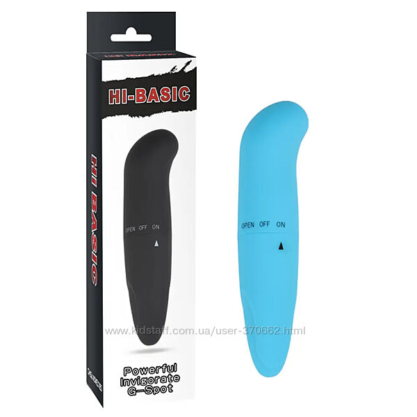 Вібратор для точки G Hi-Basic Powerful Powerful Invigorate G-Spot Blue від