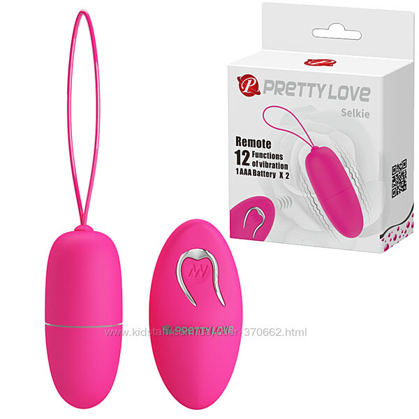 Віброяйце з пультом керування Pretty Love Selkie Selkie Wireless Egg Pink