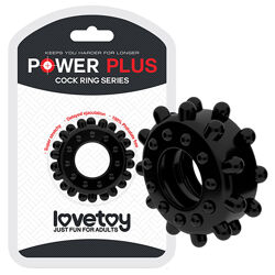 Кольцо эрекционное на пенис черное Power Plus Cockring 2 от LoveToy