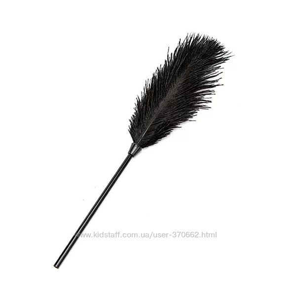 Тіклер для лоскотання чорний Feather Tickler Black від STD