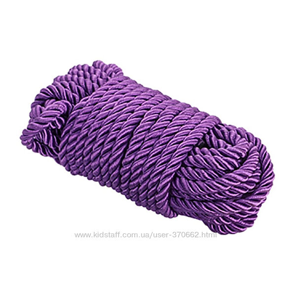Мотузка для шибарі фіолетова Shibari Rope Purple від Guilty Toys 10 метрів