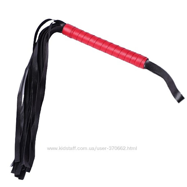 Батіг для BDSM ігор червоний з чорним Spank Me від STD