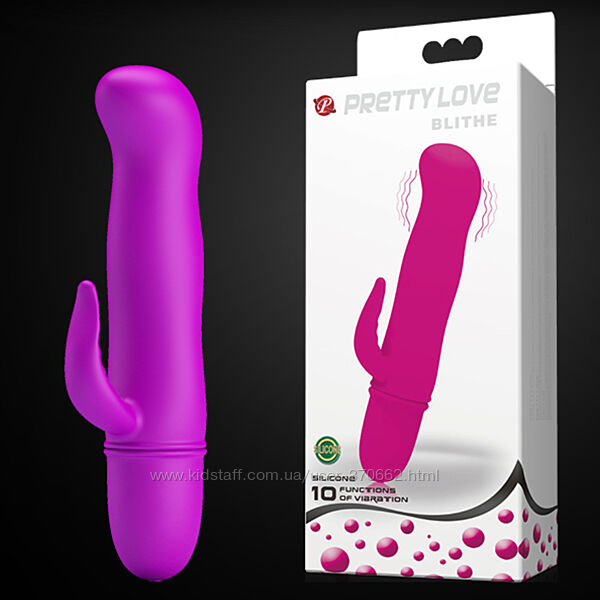 Вібратор із кліторальним відростком Pretty Love Blithe від Baile