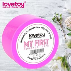 Стрічка для бондажу фуксія My First Non Sticky Bondage Tape від LoveToy